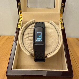 Fitbit Charge 5 Fitness Tracker FB421, Obsidian/Black Aluminum